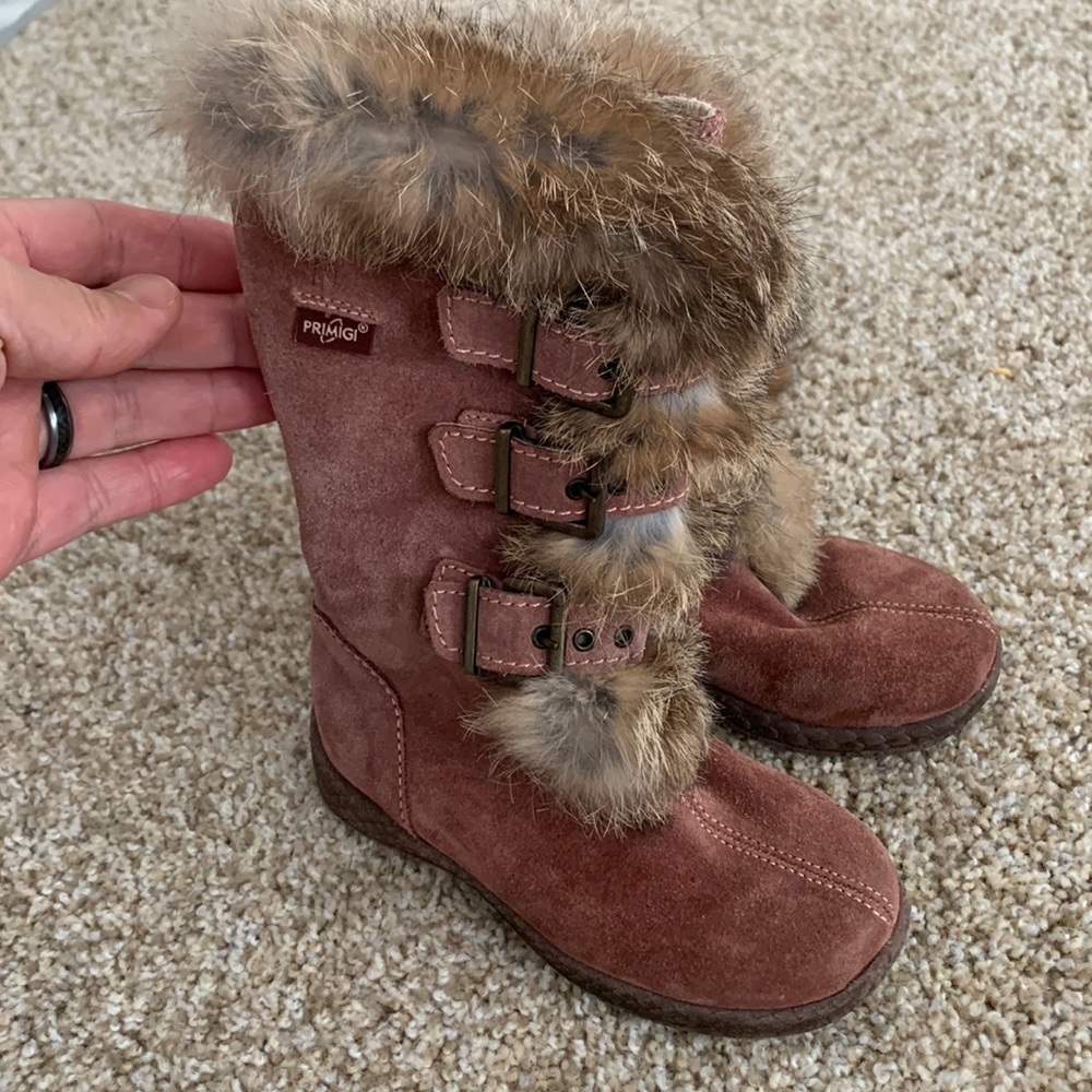 Primigi Boots light burgundy girls buckles